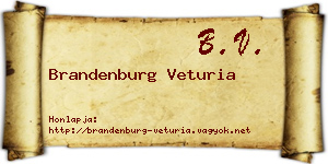 Brandenburg Veturia névjegykártya